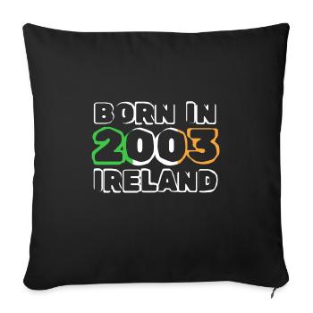 2003 - Housse de coussin décorative 45 x 45 cm - noir - Devant