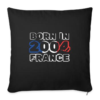 2004 - Housse de coussin décorative 45 x 45 cm - noir - Devant