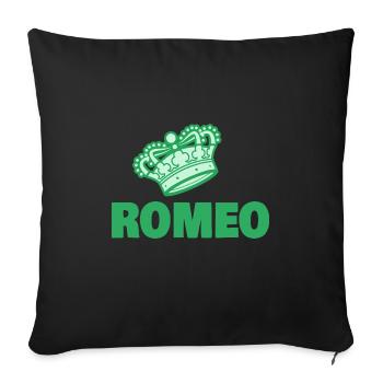 Don Juan - Housse de coussin décorative 45 x 45 cm - noir - Devant