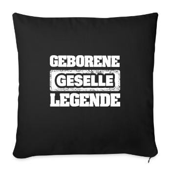 Occupation journeyman - Sofa pillowcase 17,3'' x 17,3'' (45 x 45 cm) - black - Front