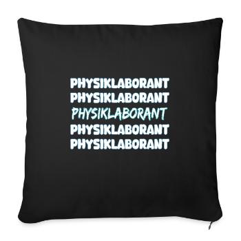 Emploi Assistant de laboratoire en physique - Housse de coussin décorative 45 x 45 cm - noir - Devant