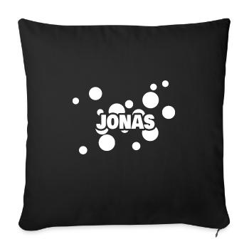 Jonas - Housse de coussin décorative 45 x 45 cm - noir - Devant