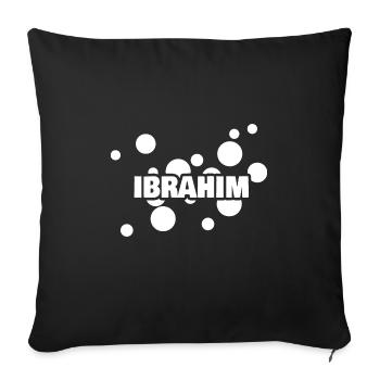 Child Ibrahim - Sofa pillowcase 17,3'' x 17,3'' (45 x 45 cm) - black - Front