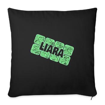 Infant Liara - Sofa pillowcase 17,3'' x 17,3'' (45 x 45 cm) - black - Front