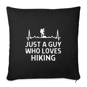 Klettern Kletterer Hiking Sprüche Geschenk - Sofakissenbezug 45 x 45 cm - Schwarz - Vorne