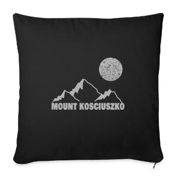 Escalade kosciuszko - Housse de coussin décorative 45 x 45 cm - noir - Devant