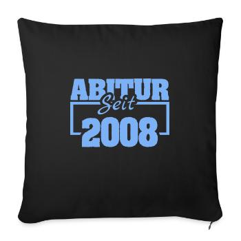 2008 - Sofa pillowcase 17,3'' x 17,3'' (45 x 45 cm) - black - Front