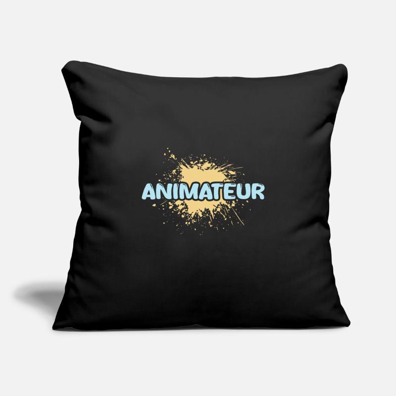 Animateur de poste Housse de coussin décorative 45 x 45 cm