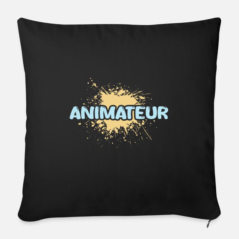 Job Animateur - Sofakissenbezug 45 x 45 cm - Schwarz