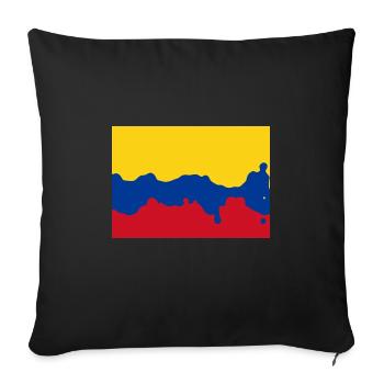 Colombie - Housse de coussin décorative 45 x 45 cm - noir - Devant