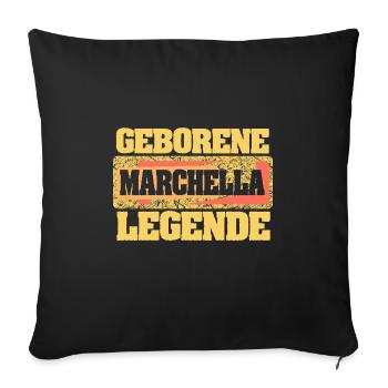 Geborene Legende als Marchella - Sofakissenbezug 45 x 45 cm - Schwarz - Vorne