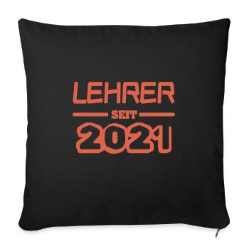 Jahr 2021 - Sofakissenbezug 45 x 45 cm - Schwarz - Vorne