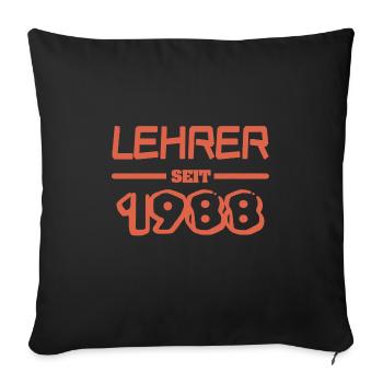 1988 1988 - Sofakissenbezug 45 x 45 cm - Schwarz - Vorne