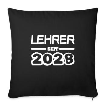 Lehrer 2028 - Sofakissenbezug 45 x 45 cm - Schwarz - Vorne