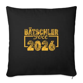 2026 - Housse de coussin décorative 45 x 45 cm - noir - Devant