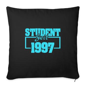 1997 - Housse de coussin décorative 45 x 45 cm - noir - Devant