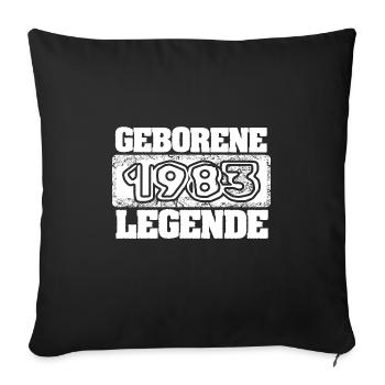 Legendary 1983 - Sofa pillowcase 17,3'' x 17,3'' (45 x 45 cm) - black - Front