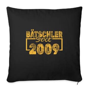 Bätscheler 2009 - Housse de coussin décorative 45 x 45 cm - noir - Devant