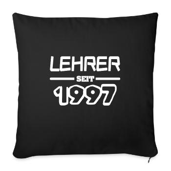 Teacher 1997 - Sofa pillowcase 17,3'' x 17,3'' (45 x 45 cm) - black - Front