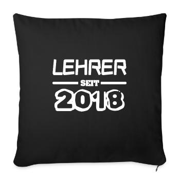 Teachers 2018 - Sofa pillowcase 17,3'' x 17,3'' (45 x 45 cm) - black - Front