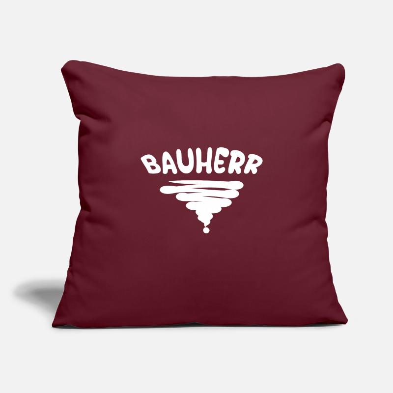 Le métier de constructeur Housse de coussin décorative 45 x 45 cm