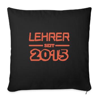 2015 2015 - Sofa pillowcase 17,3'' x 17,3'' (45 x 45 cm) - black - Front