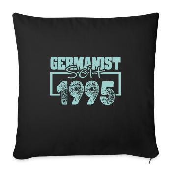 Job 1995 - Sofa pillowcase 17,3'' x 17,3'' (45 x 45 cm) - black - Front