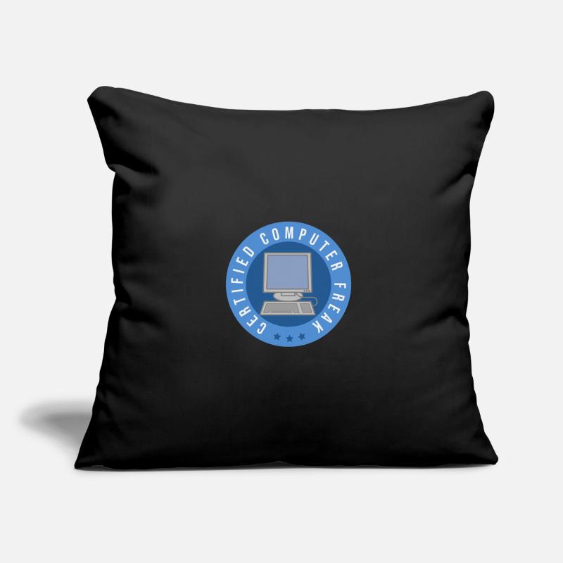 Computer certified - computer freak Sofa pillowcase 17,3'' x 17,3'' (45 x 45 cm)