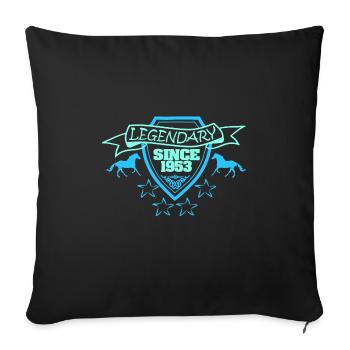 Year 1953 - Sofa pillowcase 17,3'' x 17,3'' (45 x 45 cm) - black - Front