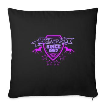 Légendaire 1987 - Housse de coussin décorative 45 x 45 cm - noir - Devant