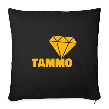 Edel Tammo - Sofakissenbezug 45 x 45 cm - Schwarz - Vorne