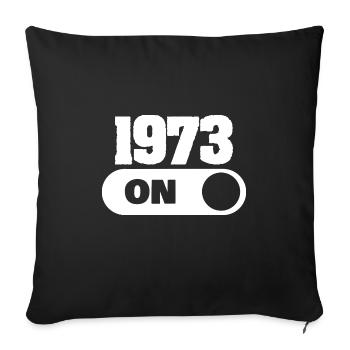 1973 1973 - Sofakissenbezug 45 x 45 cm - Schwarz - Vorne