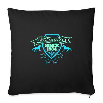 1984 - Housse de coussin décorative 45 x 45 cm - noir - Devant