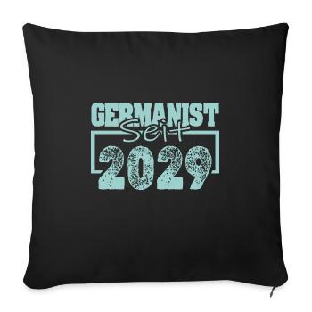 Job 2029 - Sofa pillowcase 17,3'' x 17,3'' (45 x 45 cm) - black - Front
