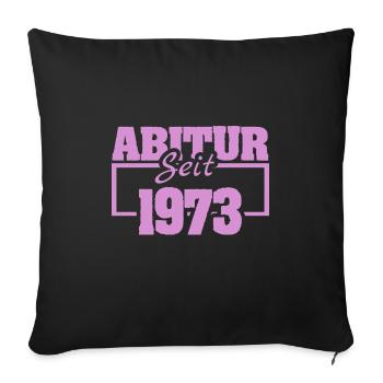 Abi 1973 - Sofa pillowcase 17,3'' x 17,3'' (45 x 45 cm) - black - Front