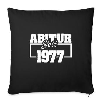1977 - Sofa pillowcase 17,3'' x 17,3'' (45 x 45 cm) - black - Front