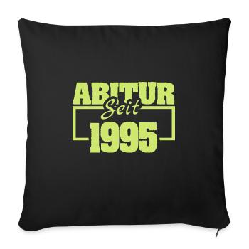 Abitur 1995 - Sofa pillowcase 17,3'' x 17,3'' (45 x 45 cm) - black - Front