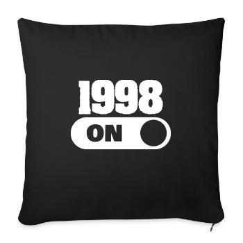 1998 1998 - Housse de coussin décorative 45 x 45 cm - noir - Devant
