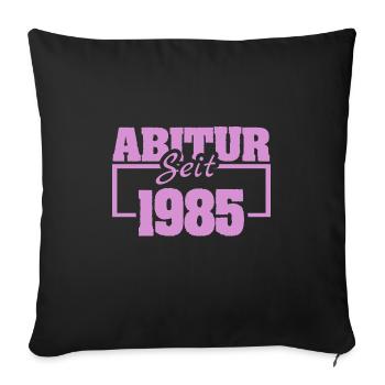 1985 - Sofa pillowcase 17,3'' x 17,3'' (45 x 45 cm) - black - Front