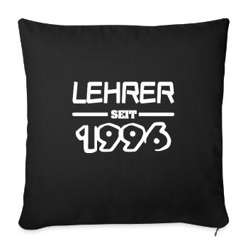 Enseignant 1996 - Housse de coussin décorative 45 x 45 cm - noir - Devant