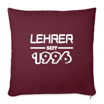 Teacher 1996 - Sofa pillowcase 17,3'' x 17,3'' (45 x 45 cm) - burgundy - Front