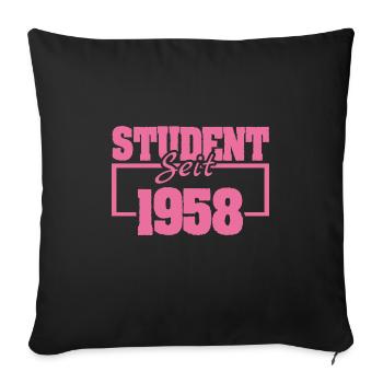 1958 - Sofa pillowcase 17,3'' x 17,3'' (45 x 45 cm) - black - Front