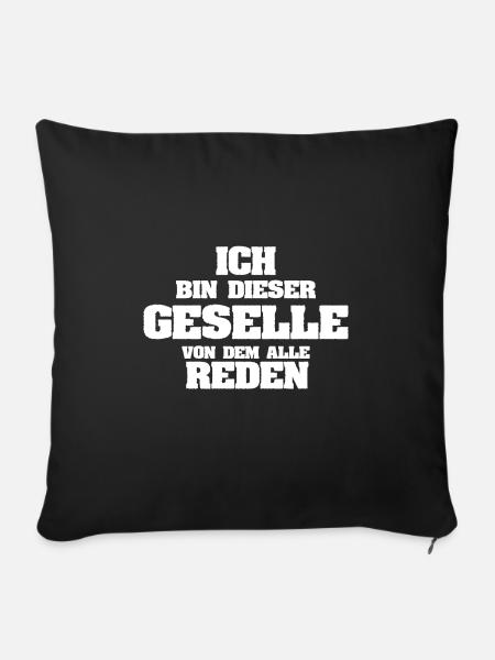 Geselle - Sofakissenbezug 45 x 45 cm - Schwarz