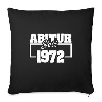 Graduating class of 1972 - Sofa pillowcase 17,3'' x 17,3'' (45 x 45 cm) - black - Front