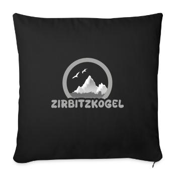 Trekking Zirbitzkogel - Sofa pillowcase 17,3'' x 17,3'' (45 x 45 cm) - black - Front