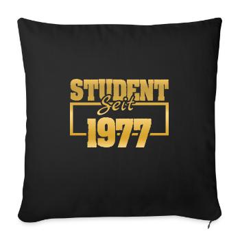 since 1977 - Sofa pillowcase 17,3'' x 17,3'' (45 x 45 cm) - black - Front