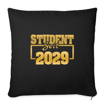 since 2029 - Sofa pillowcase 17,3'' x 17,3'' (45 x 45 cm) - black - Front