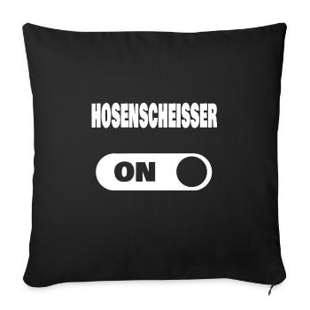 On hosenscheisser - Sofakissenbezug 45 x 45 cm - Schwarz - Vorne