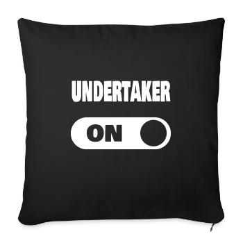 Undertaker - Sofa pillowcase 17,3'' x 17,3'' (45 x 45 cm) - black - Front