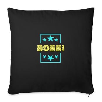 Gift for Bobbi - Sofa pillowcase 17,3'' x 17,3'' (45 x 45 cm) - black - Front